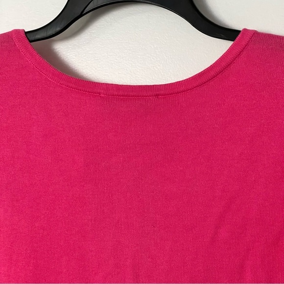 CJ Banks Pink Spring Cardigan Size 1X Argyle Diamond Easter Sweater Whimsy NEW - Picture 9 of 11